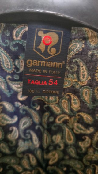Vestaglia uomo tg 54 blu/verde