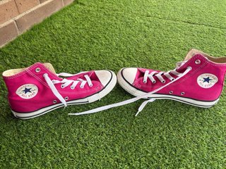 Bambas Converse Altas Rosas Tela