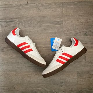 Adidas Samba OG Blancas y Rojas Talla 39