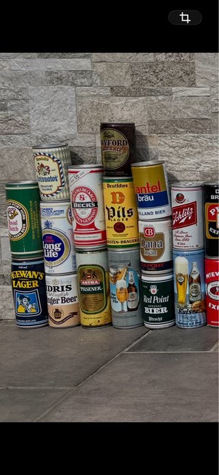 64 Lattine Vuote Vintage Birra