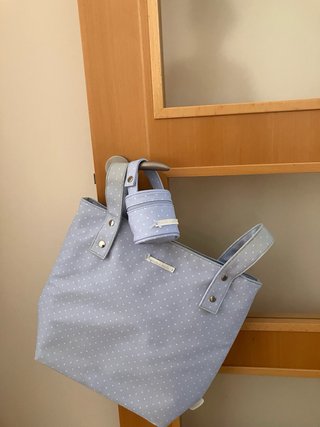 Bolso de carrito de bebé a juego con guardachupete