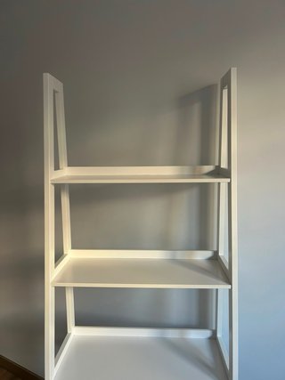Estantería librería Banak blanca tipo escalera