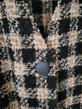 Giacca cappottino ampio misto lana