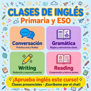 Clases particulares de inglés (primaria y ESO)