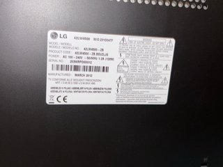 TV LG 42” FullHD