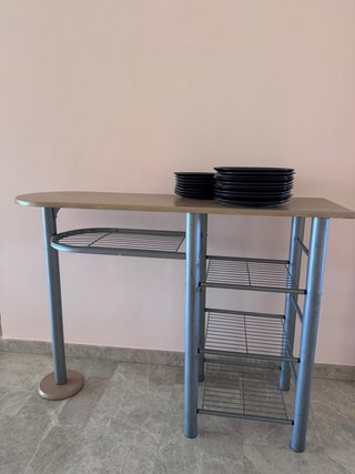 Mesa de cocina madera y metal