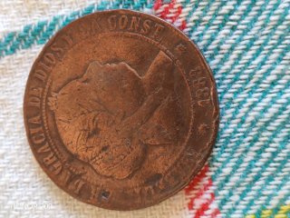 Monedas Cobre Españolas 1840-1878