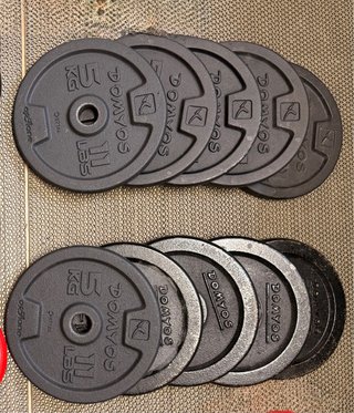Conjunto 10 discos pesa 5kg DOMYOS