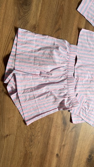 Pijama rayas rosa y gris Primark