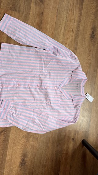 Pijama rayas rosa y gris Primark