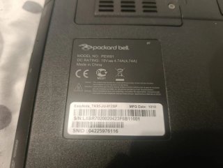 Packard Bell EasyNote TK85 Portátil Negro