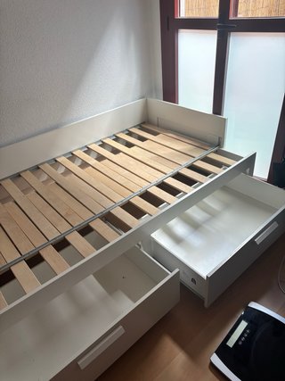Cama divan Ikea brimnes 160x200 con cajones