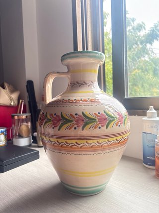 Jarrón decorativo de cerámica