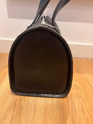 Bolso Uterque Piel Negro Labrado
