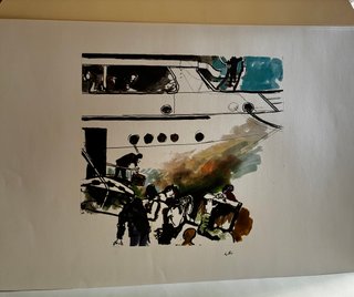 6 Stampe Portfolio Cartella Guttuso Renato 75x50