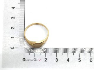 sello oro 18k con circonita