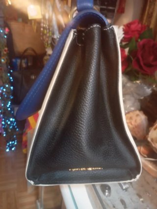 Borsa donna blu e bianca