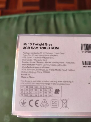 Xiaomi Mi 10 Gris 128GB 8GB RAM