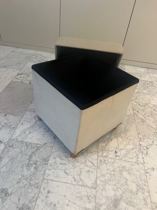 Puff almacenaje plegable