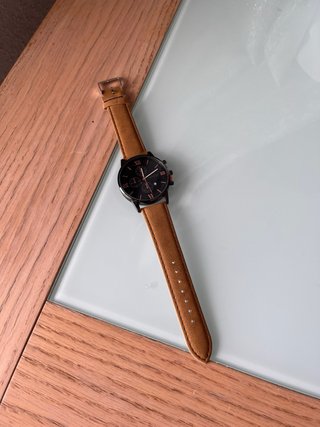 Reloj Geneva Elegante Negro y Marrón