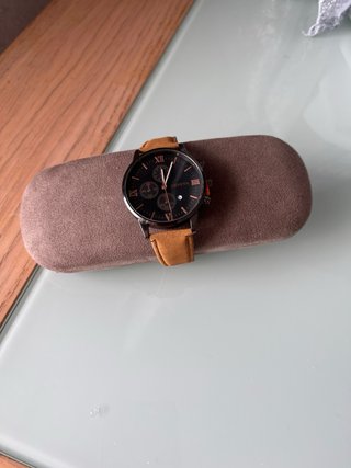 Reloj Geneva Elegante Negro y Marrón