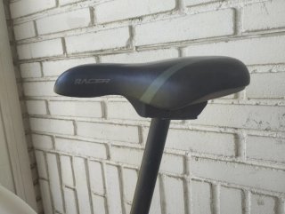 Bicicleta infantil blanca y verde