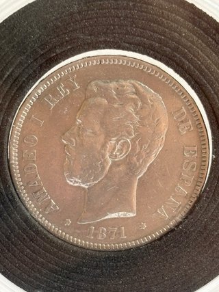 5 Pesetas 1871 Amadeo I – Moneda de Plata