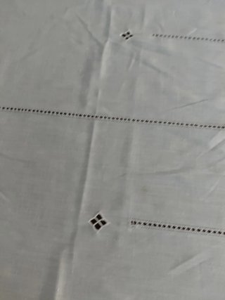 Telo tendina ricamato cm180x60