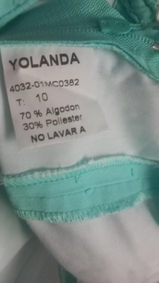 Traje Flamenca Niña Popelín Un Uso.nueva temporada
