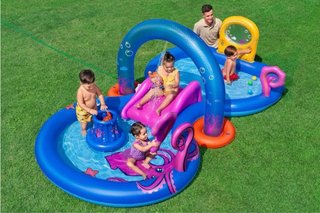 Piscina Bestway hinchable infantil con tobogán