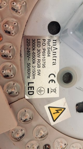 Lámpara LED Dtro 40cm con Mando