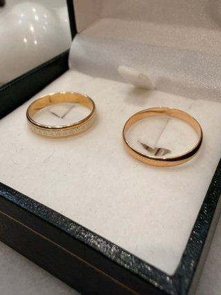 Anillos de oro de 18k para parejas