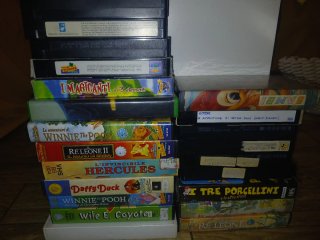 Lotto  VHS Disney Cartoni Animati