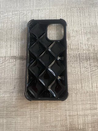 Custodia iPhone 12 Pro Max Nero in Rilievo