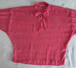 Camicia Miss Miss a righe rosse e bianche