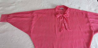 Camicia Miss Miss a righe rosse e bianche