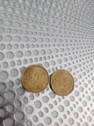 2 Monedas 20 Cent Euro rarísimas 2002