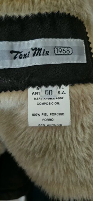 Chaqueta de piel forrada