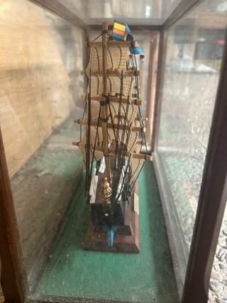 Maqueta Barco Velero Madera Vitrina