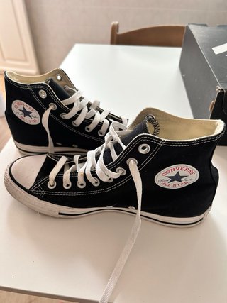 Converse Chuck Taylor All Star Hi Lona Negra Talla