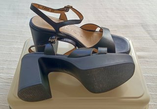 Sandalias Wonders Negras Talla 37