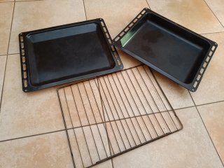 3 Bandejas de Horno Metálicas