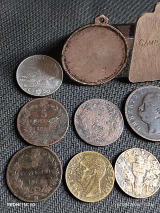 ✳️Lote monedas y medallas antiguas Italia WW2