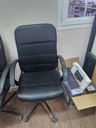 Lote / pack Sillones de oficina negras (4 unidades