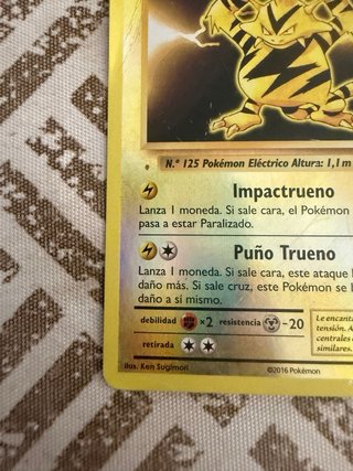 Carta Pokémon Electabuzz XY Evoluciones 41/108