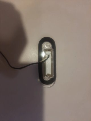 Luz matrícula coche