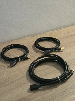 Cable UGREEN USB 3.2 Macho-Hembra 3 unidades