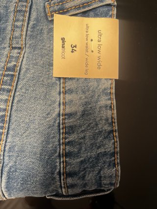 Jeans vita bassa wide leg