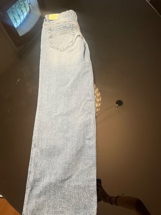 Jeans vita bassa wide leg