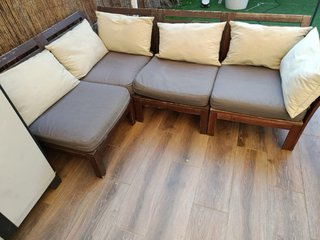 Sillón de exterior madera Ikea